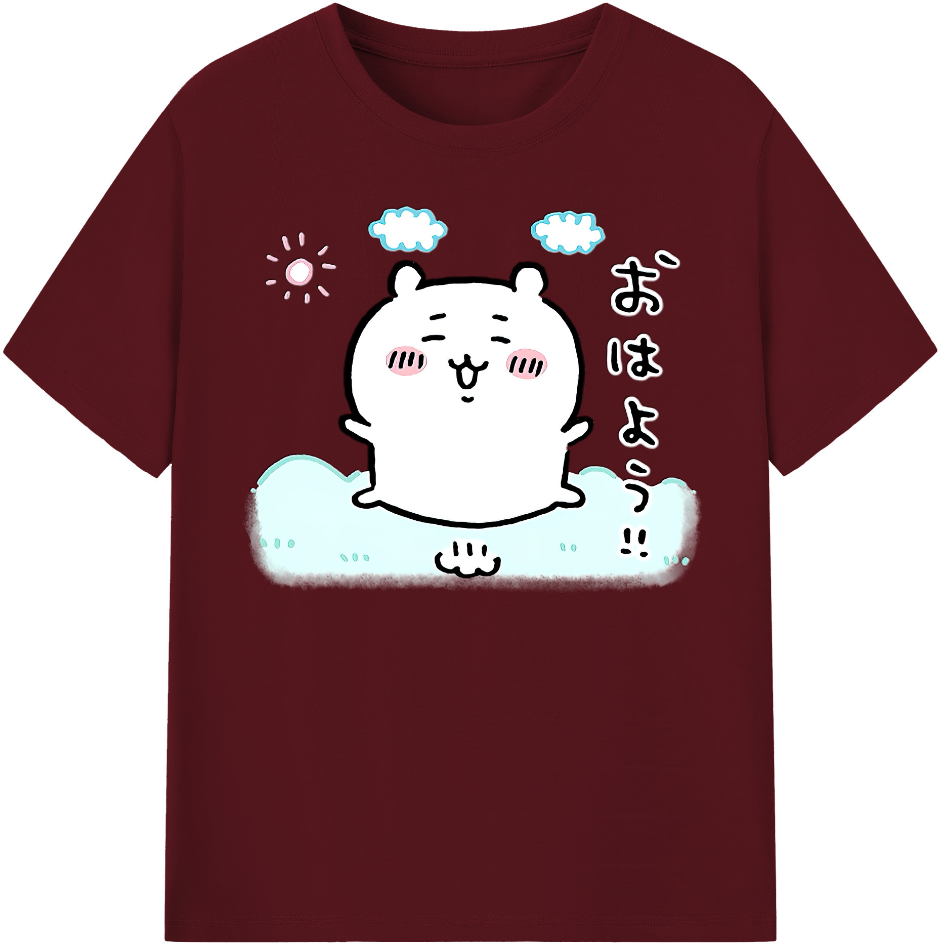 （画像用） ちいかわ ちいかわ Chii-kawa chiikawa 綿100％半袖Tシャツ（フロントプリント）